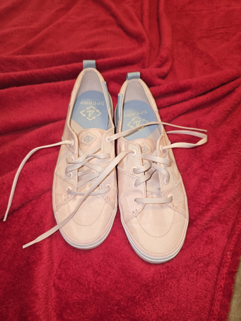 Sperry Women’s Blush Canvas Lace-Up Sneakers